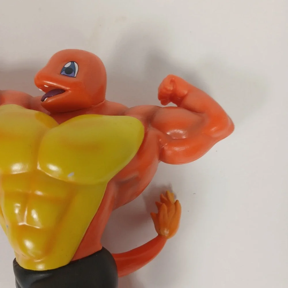 Pokémon Figurine Charmander Bodybuilder Muscle Toy Collection READ